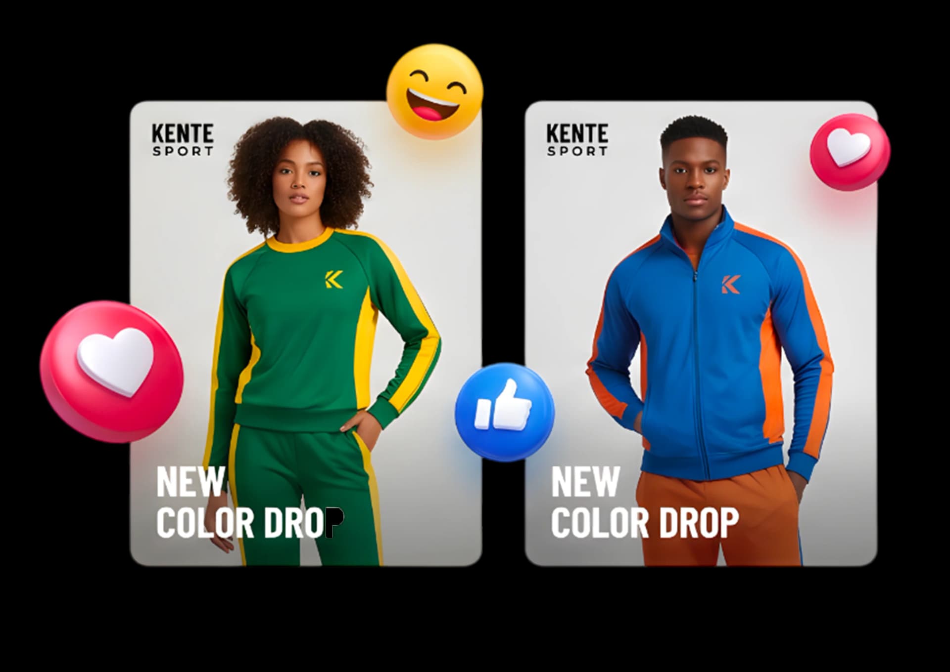 Cartes produit Kente Sport — New Color Drop